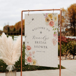 Bride to Bee Floral Baby Shower Welcome
