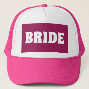BRIDE WEDDING PINK BALL BONÉS HATS