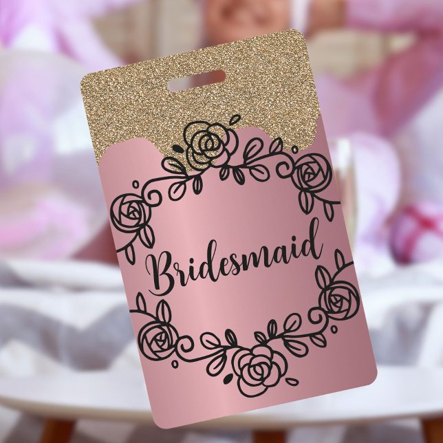 Bridesmaid Hen Night Women para ser crachá (Bridesmaid Hen do badge)