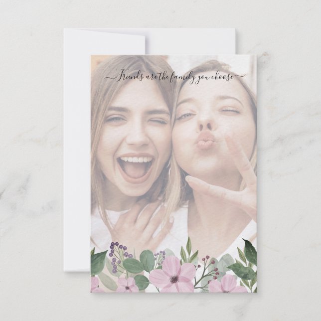 Bridesmaid Proposal with Selfie on Floral Garland (Frente)