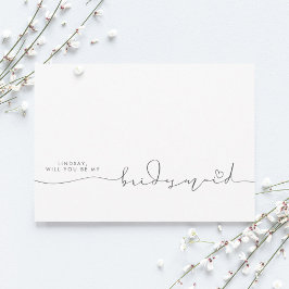 Bridesmaid - Tipografia Editável Minimalista