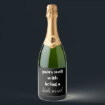 Bridesmaid Vinho Espumante Proposta de Bridesmaid<br><div class="desc">dama de mini vinho espumante da bridesmaid, dístico da garrafa de vinho de proposta da bridesmaid, adesivos da garrafa de presente da bridesmaid, pares bem com deveres da damada de honra, boneca da festa de solteira da ponte, você será minha dama de honra, etiqueta de vinho espumante da ponte, uma...</div>