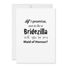 Bridezilla - Convite à Madrinha de casamento
