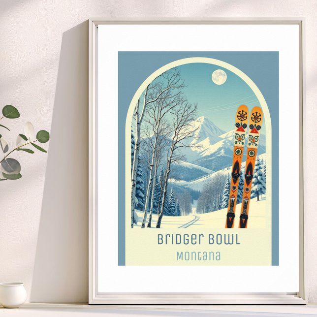 Bridger Bowl Montana ski resort  Poster (Criador carregado)