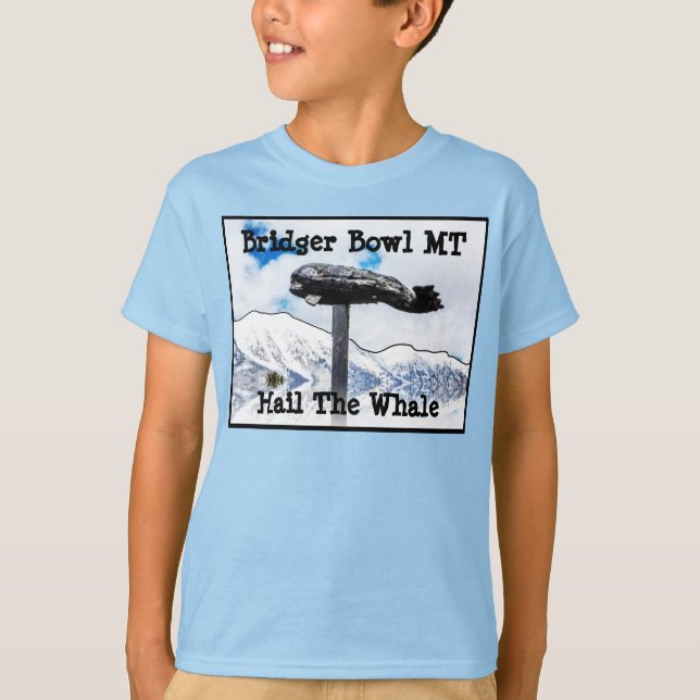 Bridger Bowl Whale T-Shirt (Frente)