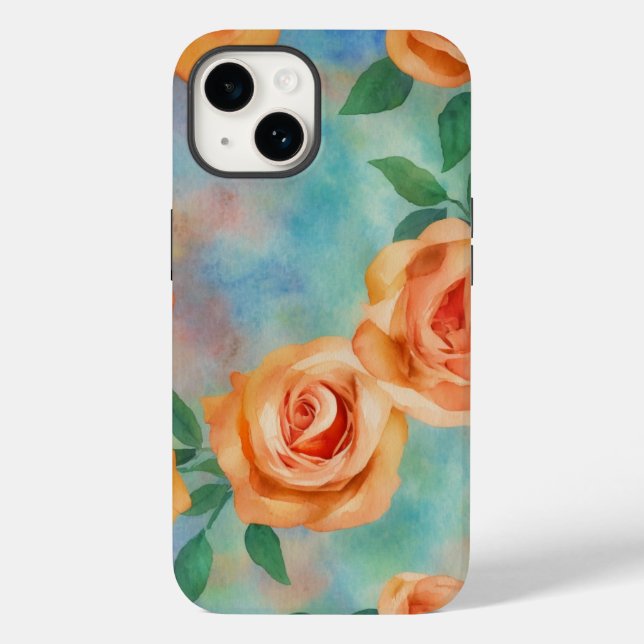 Bridgerton Boho inspirou o floral laranja-cor-d-ág (Verso)