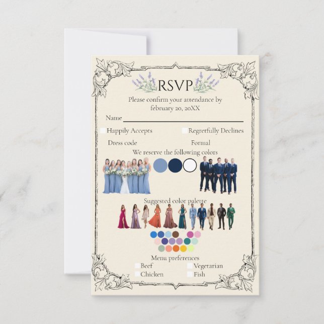 Bridgerton Inspired Regency Society RSVP All-in-On (Frente)