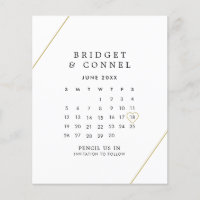 Bridget Geométrico Moderno Save the Date de Casame