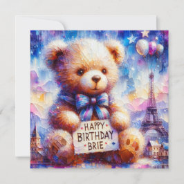 BRIE ~ Feliz Aniversário ~ Urso Teddy ~