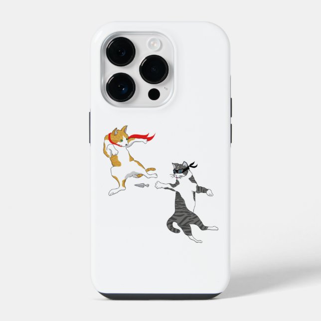 Briga de gato capa Case-Mate para iPhone (Verso)