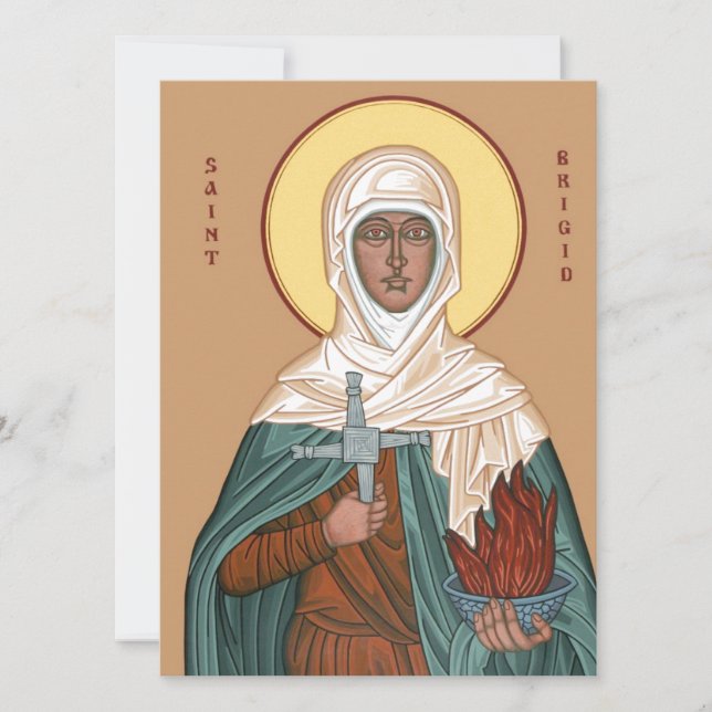 Brigada santo com Cruz e Fogo Sagrado (Frente)
