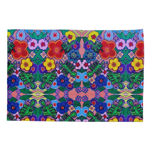 Bright Abstrato Flower Art (Verso)