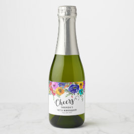 Bright & Bold Watercolor Floral Birthday Cheers