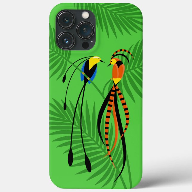 Bright Colorful Birds of Paradise (Verso)