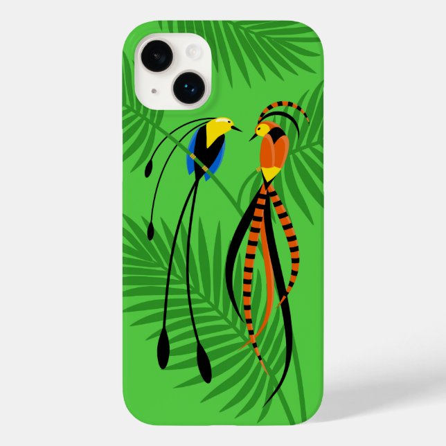 Bright Colorful Birds of Paradise (Verso)