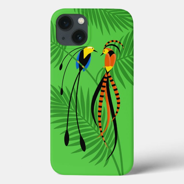 Bright Colorful Birds of Paradise (Verso)