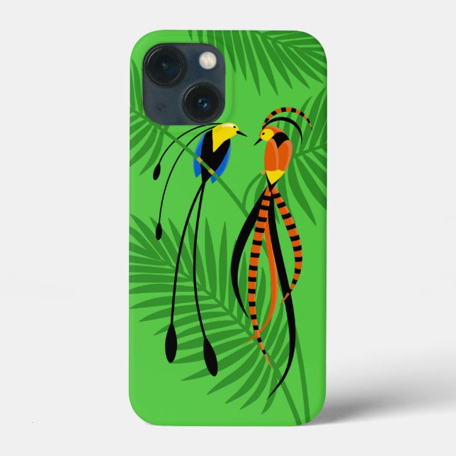 Bright Colorful Birds of Paradise (Verso)
