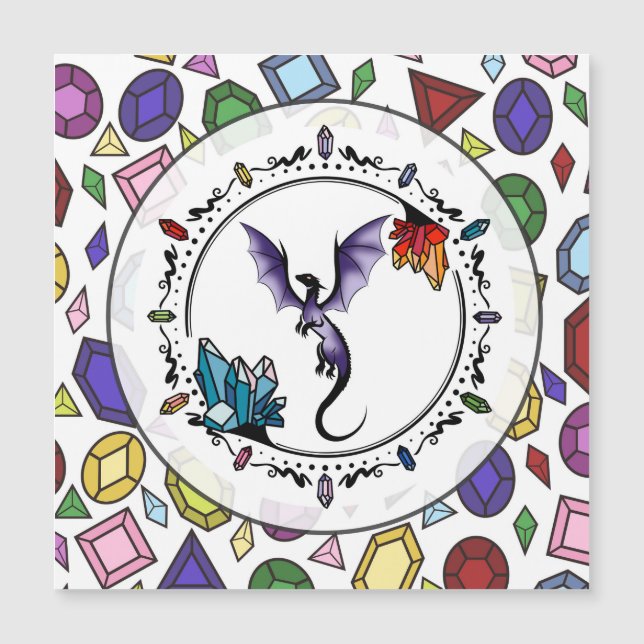 Bright Fantasy Gemstone Elegante Ametyst Dragon (Frente)