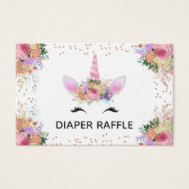 Bright Floral Unicorn Fralda Raffle