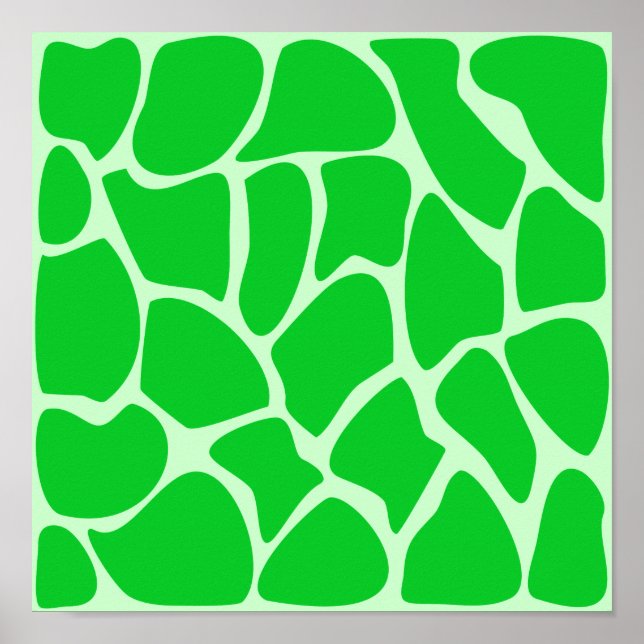 Bright Green Giraffe Impressão Pattern. (Frente)