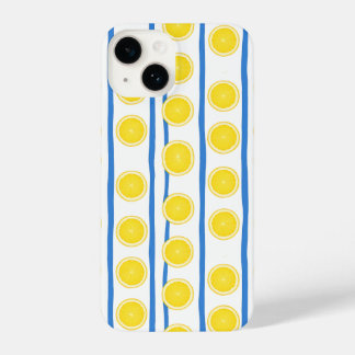 Bright Lemon Slice & Blue Stripe Case