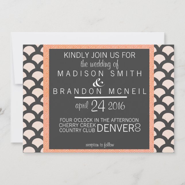 Bright N Belo Convite De Casamento (Frente)