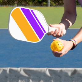 Bright Purple Yellow Racing On White