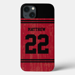 Bright Red Sport Jersey Número iPhone 6