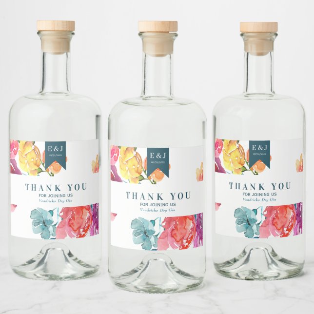 Bright Summer "Obrigado" Etiqueta de Garrafa Liqui (Garrafas)