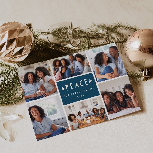 Bright Tidings | Cartão de Colagem de Fotos de Fer (Criador carregado)