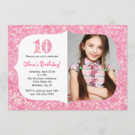 Brilha o décimo convite do aniversário