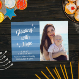 Brilhando com o Cartão com fotos Hope Hanukkah