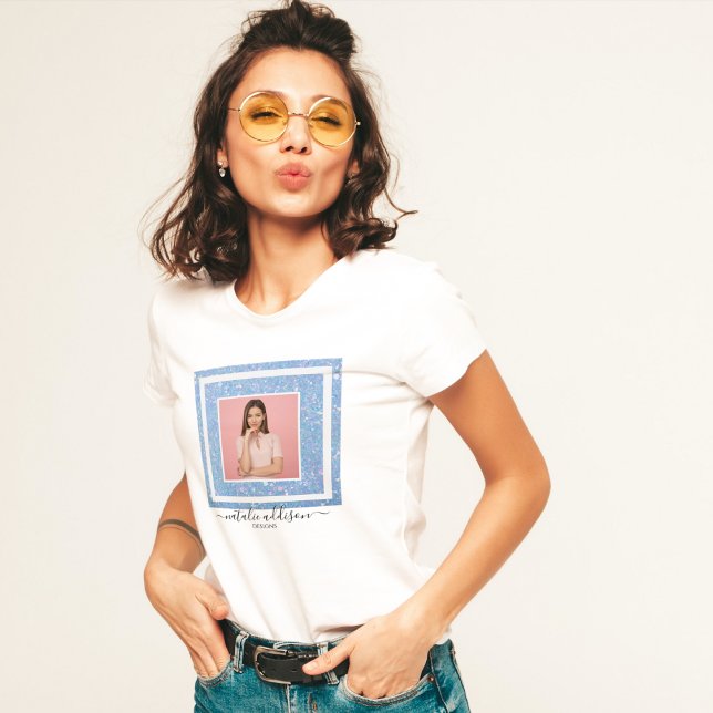 Brilhante Azul | T-Shirts de Fotografia Comercial (Criador carregado)