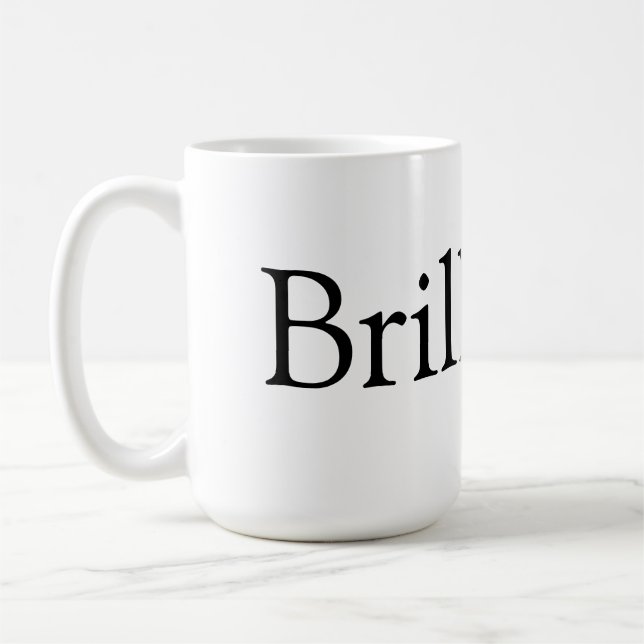 Brilhante! caneca de café (Esquerda)
