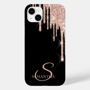 Brilhantes Elegantes Gotas de Dourado Rosa