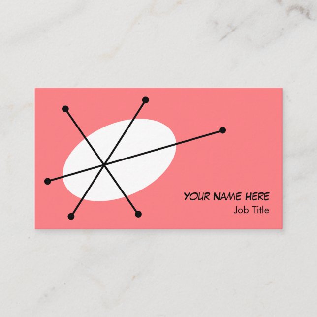 Brilhe o cartão de visita cor-de-rosa (Frente)