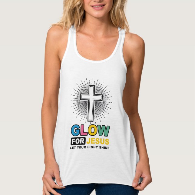 Brilhe Para Jesus Camisa Cristã Cruz Luz Design_ (Frente)