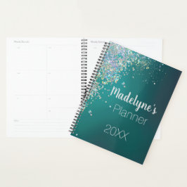 Brilho Colorido Whimsical no Planejador Teal