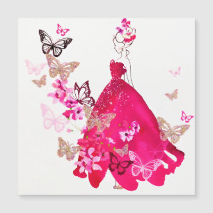 Brilho de Aquarela Borboleta Floral Dourada Glitte