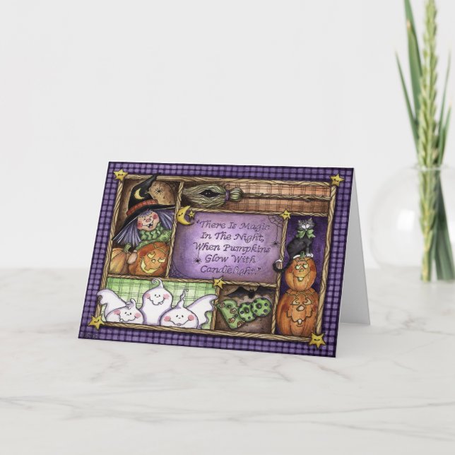 Brilho de Pumpkins - Cartão de Saudação (Frente)