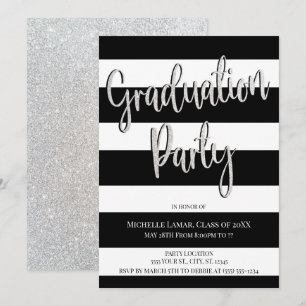 Brilho e convites da festa de formatura das