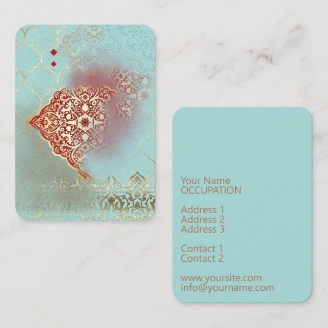 Brilho Oriental - Cartão de visita (Frente/Verso)