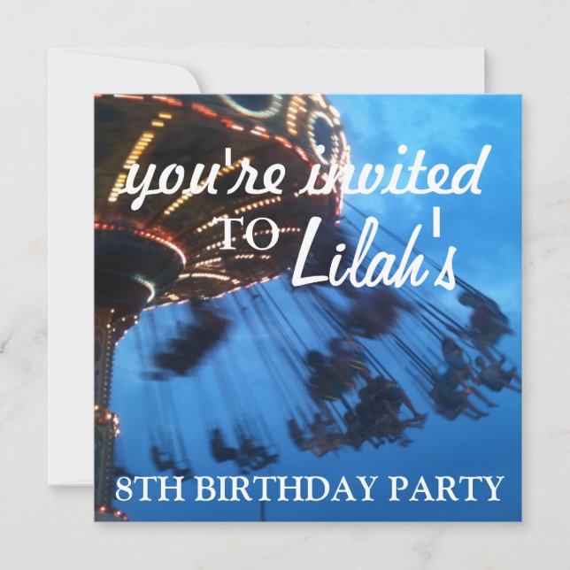 brilho ;; praia - convite de festas temático (Frente)