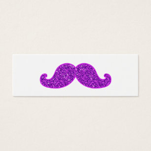 Brilho roxo do bigode retro feminino do