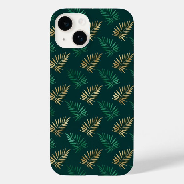 Brilho verde e Dourado nas folhas tropicais (Verso)
