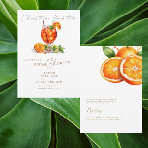 Brinde à Nossa Noiva Aperol Spritz Convite de Chá