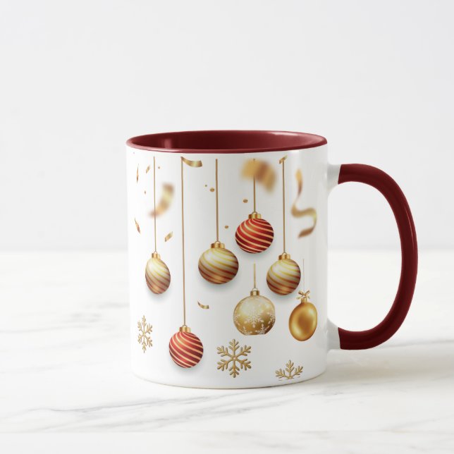 Brindemos a Novos Começos | Caneca de Natal Person (Direita)