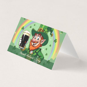 Brindes do Leprechaun sob o Arco-íris