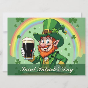 Brindes do Leprechaun sob o Arco-íris