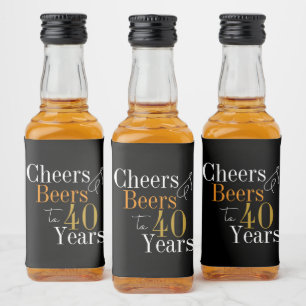 Brindes e cervejas para 40 anos favor da festa
